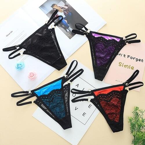 Womens Sexy Lingerie Porno Intimate Underwear T-panty Lace Lingerie Knickers G-string Thongs Sexy Panties Underwear Briefs