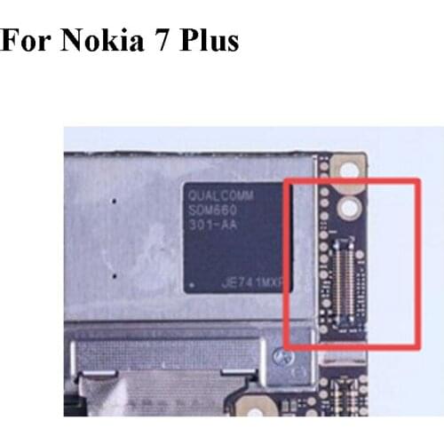 5PCS Dock Connector Micro USB Charging Port FPC connector For Nokia 7 plus logic on motherboard mainboard For Nokia 7plus