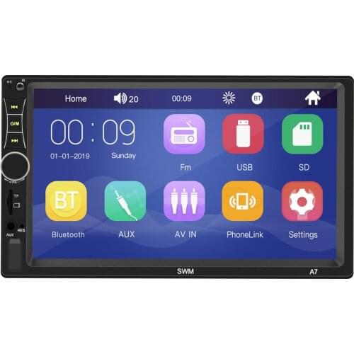 7in Car MP5 Player Bluetooth Stereo USB AUX FM Touching Screen Remote Control Radio NK-Shopping