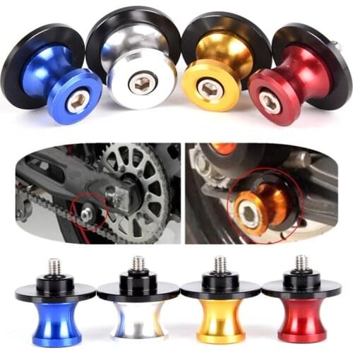 Motorcycle Accessories Parts 6mm 2pcs / lot Spools Universal Swingarm Sliders Swing Arm