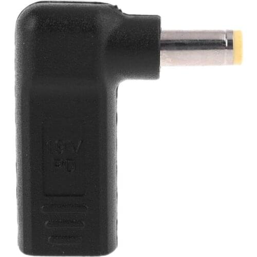 G32B DC Power Adapter Converter USB Type-C Female to 5.5x2.5mm Male Jack Connector for As-us Le-novo Toshiba Laptop Notebook