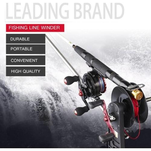 Aluminum Fishing Line Winder Baitcasting Reel Spool Spooler Two-Way Winding 4:1