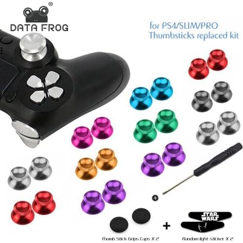 Aluminum Metal Analog Joystick Thumb Stick Grip Cap Replacement Buttons For Playstation 4 PS4 Slim/Pro/Xbox One Slim Controller