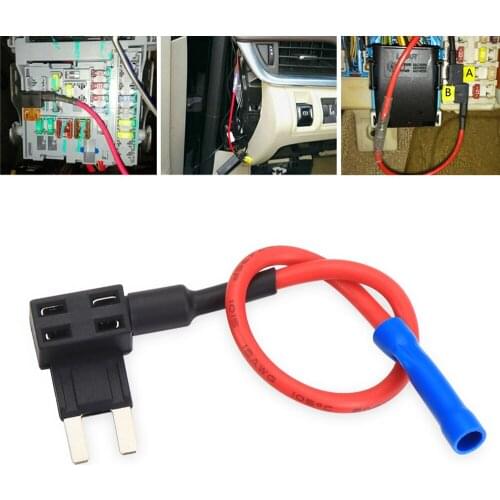 12V Car Add-A-Circuit Fuse Holder Tap Adapter Mini Micro ATM Blade Auto Fuse Holder 1/3/5Pcs Car Take Electrical Appliances