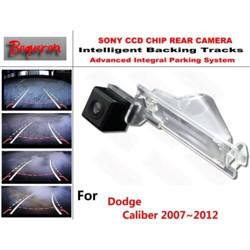 For Dodge Caliber 2007~2012 CCD Car Backup Parking Camera Intelligent Tracks Dynamic Guidance Rear View Camera