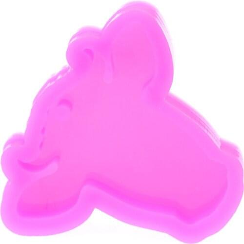 DIY Bull Head Molds Silicone Mould For Keychain Key Ring Pendant Decoration Cow Head Resin Craft Epoxy Jewelry