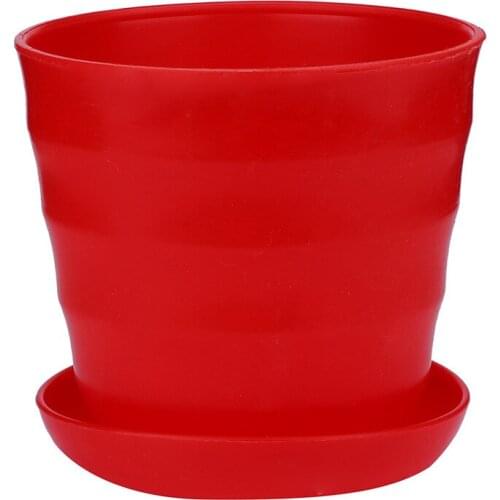 Plant Flower Pots Plastic Starting Red Universal Soft Flowers Nursery Seeds Storage Pots Container Garden Decoration Z30606