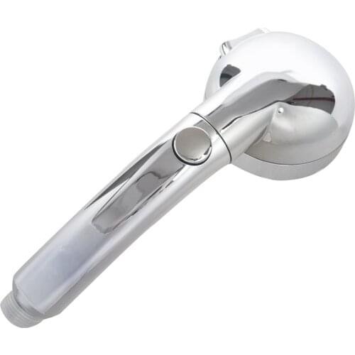 Handheld Shower Head High Pressure Chrome 3 Spary Setting with ON/OFF Pause Switch Water Saving Adjustable Luxury Spa Detachable