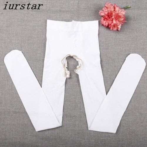 Harajuku kawaii Fashion 12 Colors Sweet Sexy Velvet Open Crotch Stocking Tattoo Tights Women Girls Sheer Footed Tights Pantyhose