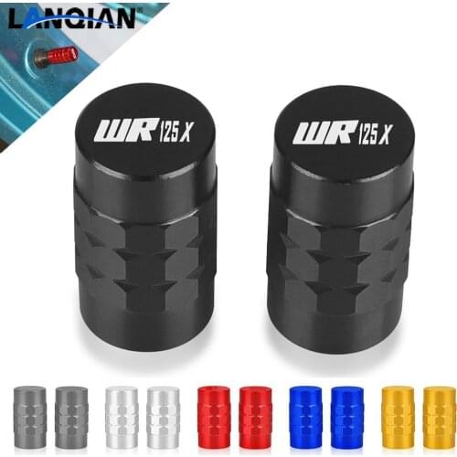 With Logo "WR125X" For YAMAHA WR125X WR 125X WR125 X WR-125X Wheel Tire Valve stem caps Cover Air Aluminum Valve Caps Stem Cover