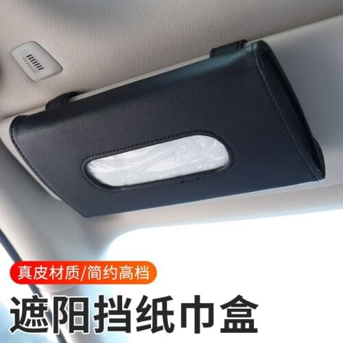 3 Color Car Sun Visor Tissue Box Car Tissue Box Towel Holder Auto Interior Storage Decoration for Hanging Car Accessories