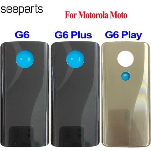 For Motorola Moto G6 Battery Door Back Cover Housing For Moto G6 Play Back Cover Housing G6 Plus Battery Cover