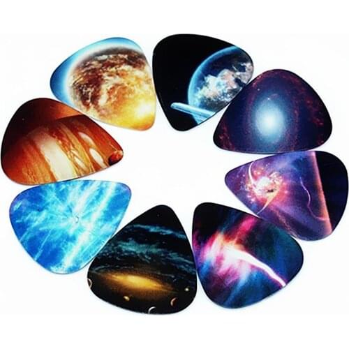 10pcs Colorful Musical Accessories Universe Planet Guitar Picks Mixed Plectrum 0.46mm 0.71mm 1mm Guitar Pick 0.46mm 0.71mm 1mm