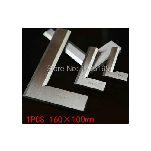 Stainless Steel 1PCS 160 x 100mm Bladed 90 Degree Angle Try Square Ruler Free shipping