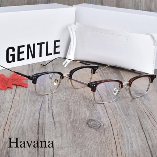 2020 new fashion titanium alloy Eyeglasses frames men Havana Women Men Eyewear Frames For Reading Myopia Prescription lens