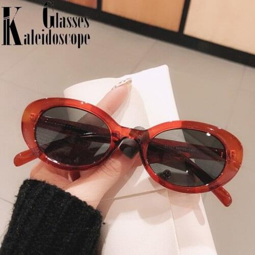 Retro Oval Sunglasses Women Men Vintage Small Sun Glasses Driving Goggles Trendy Hip Hop Eyeglasses Shades for Ladies UV400