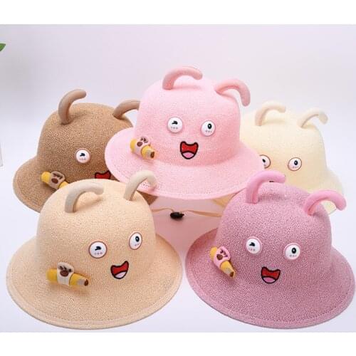 Panama Childrens Summer Baby Hats Children Mesh Cute Breathable Bucket Kids Toddler Boys Girls Sun Hat Casual Beach Caps 076