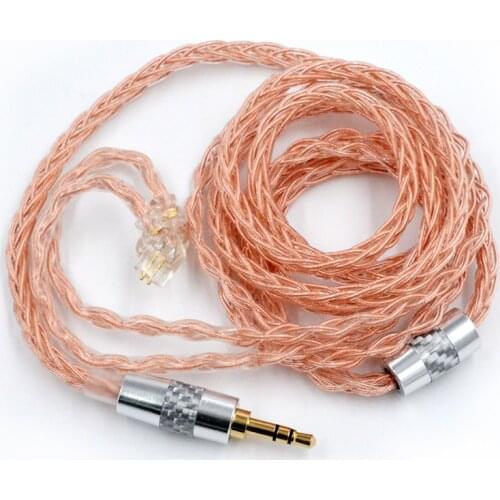 Плотным верхним ворсом KZ 8 ядро из бескислородной меди, кабель провод из бескислородной Медь обновления кабель 2-контактный 3,5