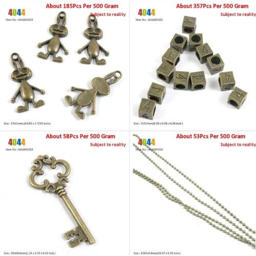 Jewelry Making Charms Wholesale Suppliers Hare Rabbit Easter Cube Number Numeral 4 Loose Beads Key of Love Balls Chain 2