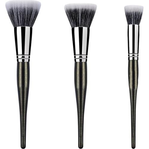 Professional Handmade Makeup Brushes Soft Saikoho Goat Hair Multi-task Stippling Blush Powder Cream Brush Make Up Brush