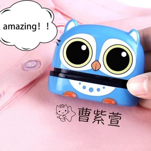 Cute Cartoon Childrens Seal Baby Student Clothes Chapter Custom School Uniform Name Word Waterproof Wash not Faded Stamp