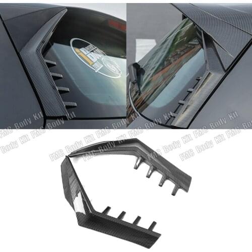 Real Carbon Fiber Rear Window Spoiler Modified Side Spoiler Wing Trim for Golf 8 Golf MK8 Tail Accessories Car Styling