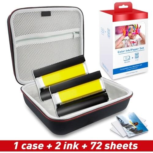 UniPlus Protective Photo Printer Bag fit Canon Selphy CP1000 CP1300 CP1200 CP910 Hard EVA Case Handheld Travel Bag Ink Cassette