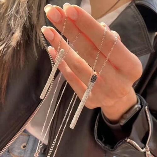 Funmode Simple Classic Fashion AAA CZ Pendants Matches Design Women Bridal Necklace Pendant Bijoux Femme F003N