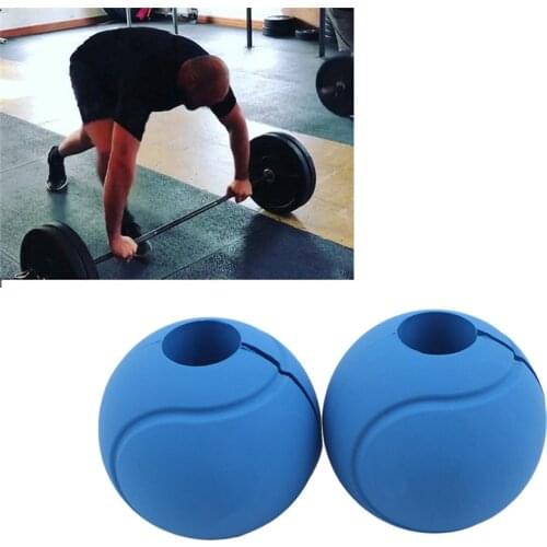 1 Pair Barbell Dumbbell Thick Grips Kettlebell Fat Grip Pull Up Bar Handles Weightlifting GYM Bodybuilding Fitness Anti-Slip Pad