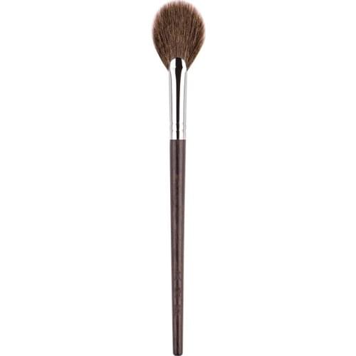 1pc High quality Pro Animal hair Precision Fan Makeup brushes Highlight Make up brushes Setting Ebony handle cosmetic tools