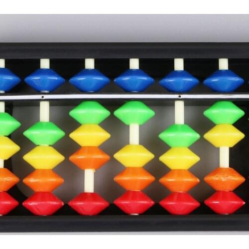 YYDS 13 Column Portable Plastic Abacus Arithmetic Soroban Calculating Tool With Colorful Beads Childrens Educational Toys