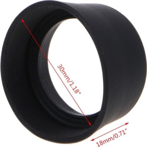 2pcs Soft Rubber Eyepiece Eye Shield 29-30mm Eye Guards Cups Eyepiece Covers For Binocular Microscope T3EC