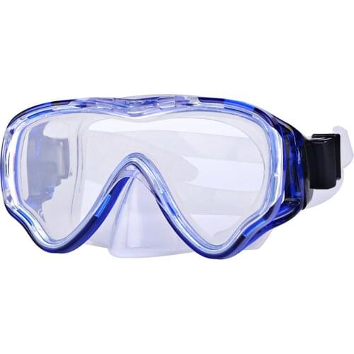 2021 Kids Swim Goggles Clear Wide View Swimming Diving Mask with Nose Cover Anti-Fog 180° Clear Scape for Boys and Girls