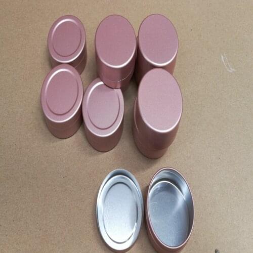 3000pcs 20g Pink Silver aluminum Jar Box 20ml Aluminum Jar lip gloss Container Tea Tin Cosmetics Packing bottle