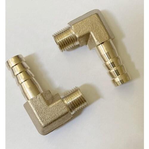 6mm 8mm 10mm 12mm 14mm Hose Barb x 1/4" BSP Male Thread Brass Elbow Pipe Fitting Coupler Connector Adapter for Water Gas Fuel