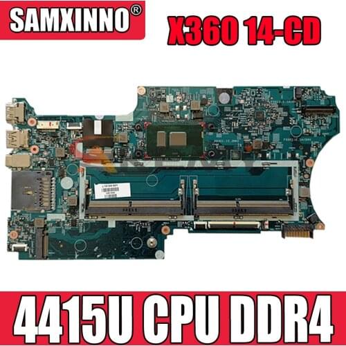 For HP Pavilion x360 14-CD0007ca 14-CD Laptop Motherboard L18169-601 17879-1A 448.0E808.001A 4415U CPU DDR4
