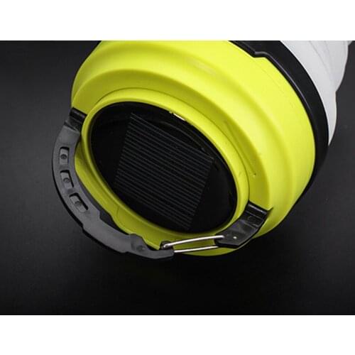 Travel LED Camping Lamp Lantern Solar Flashlight Folding Outages Emergency Lights for Outdoor Garage Night Hiking Patio Porch