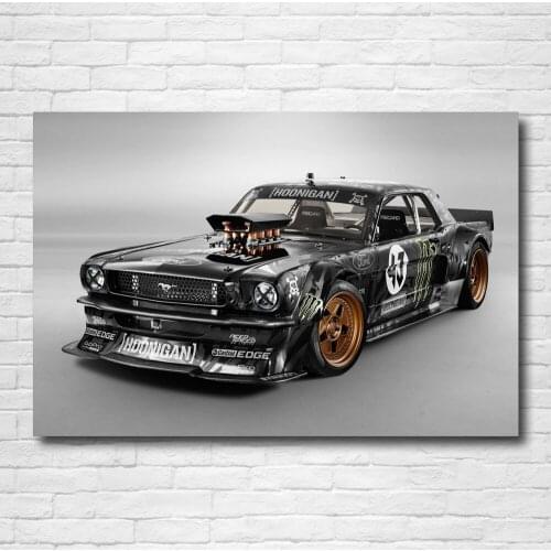 Ford Mustang drift tuning muscle hot rod Car Canvas Posters Wall Art Prints DIY Framed Paintings for Living Room Decor