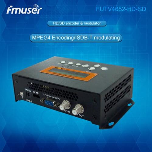 FUTV4652H ISDB-T MPEG-4 AVC/H.264 HD/SD Encoder Modulator for Home Use