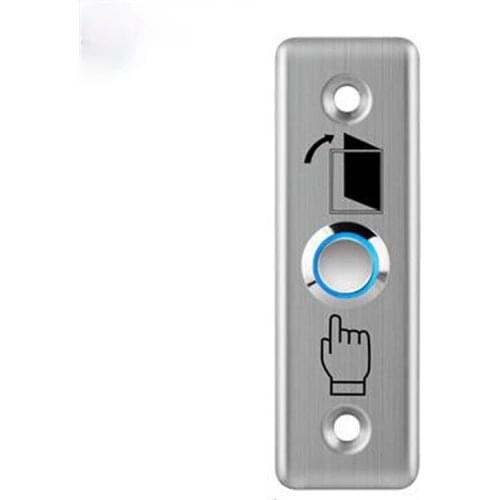 Stainless Steel Exit Button Push Switch Door Sensor Opener Release for Magnetic Lock Access Control