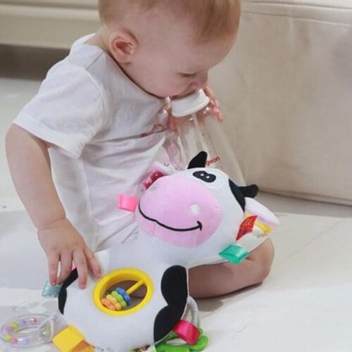 Cartoon Baby Toys 0-12 Months Bed Stroller Baby Mobile Hanging Rattles Newborn Plush Infant Toys For Baby Boys Girls Gifts