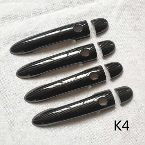Fit for Renault Megane 2 Ii MK2 Door Handle Cover Trim Handles Covers Plastic Car Accessories Imitation Carbon Fiber