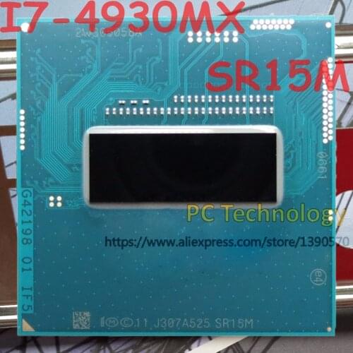 Original Intel Core I7-4930MX SR15M CPU I7 4930MX processor 3.00GHz L3=8M Quad core free shipping ship out within 1 day