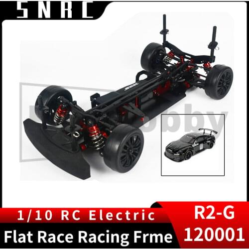 SNRC 120001 R2-G 1/10 RC Remote Control Vehicle Professional 4WD Electric Touring Car Racing Flat Car Frame