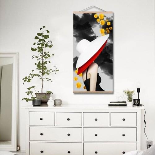 Modern Character Pictures Nordic Canvas Painting Mural Posters And Prints Decorate Bedroom Aisle Hanging Paintings With Frame