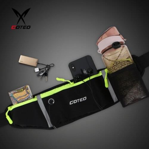 Outdoor running waterproof multi-functional bag Mens and womens fitness canteens jogging belt within 7 inches mobile phone bag