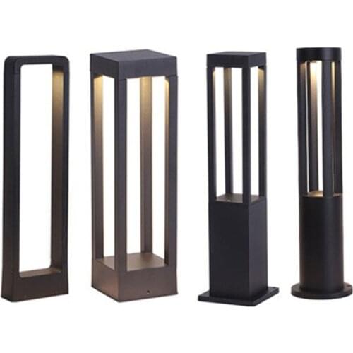 Thrisdar 40/60CM Aluminum Outdoor Garden Lawn Lamp Villa Courtyard Park Landscape Pillar Light Waterproof Pole Bollard Light