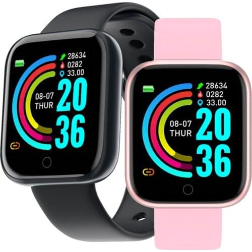 Y68 Smart Watch Waterproof Bluetooth Blood Pressure Fitness Tracker Heart Rate Monitor D20 Smartwatch For IOS for Android