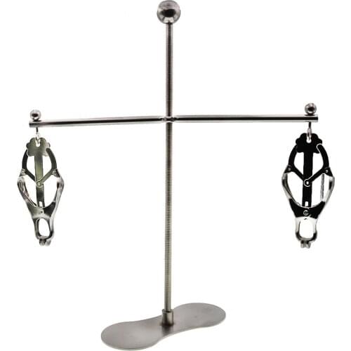 Stainless Steel Nipple Clamps Strapon Breast Enlargment Pump Clip Bdsm Bondage Restraints Adult Game Chastity Device Sex Toys