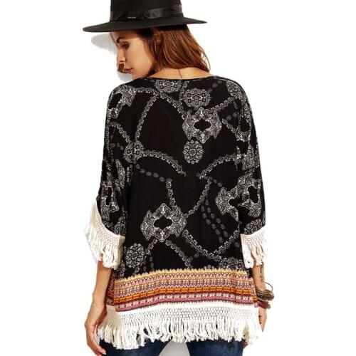 Women Beach Cover ups Tassel Sexy Costume Mare Womens Bathing Suits Coverup Floral Topsleeve Pareos De Playa Mujer Envio Gratis